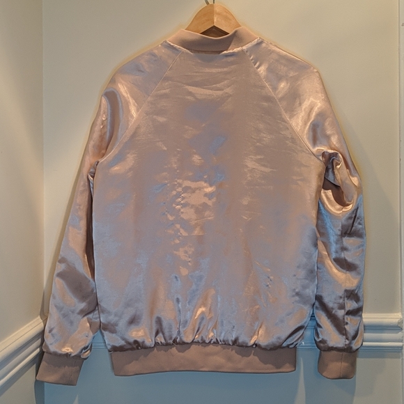 Brunette the Label oversized satin bomber jacket - Picture 5 of 6